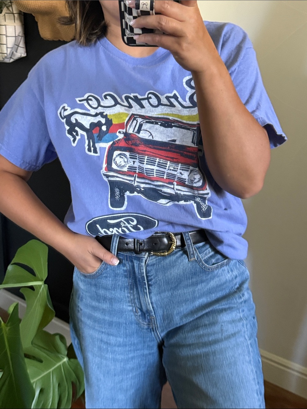 JUNKFOOD Vintage Inspired Ford Top. S Unisex